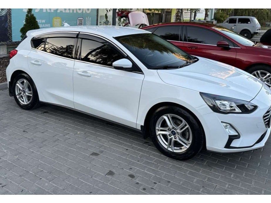 Ford Focus IV 2018+ рр. Вітровики з хромом (4 шт., Sunplex Chrome)