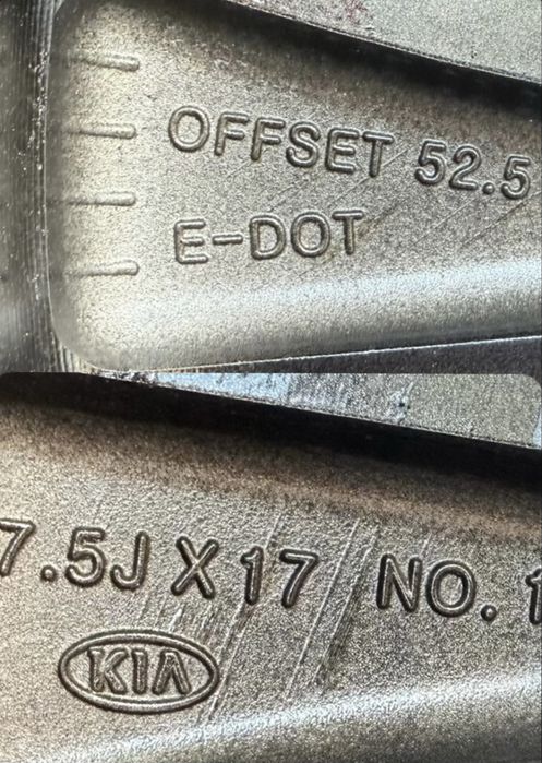 Oryginalne felgi Kia Optima X-Ceed 7.5J 5x114.3 TPMS 215/55R17 lato