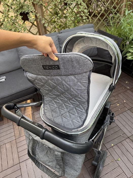 Wózek 2w1 Venicci tinum 2.0 szary srebrny