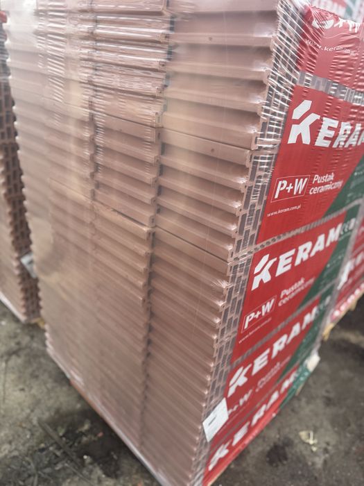 Pustak ceramiczny 25 PW porotherm bloczek beton h+h Glika  Termoton  Keram Leier