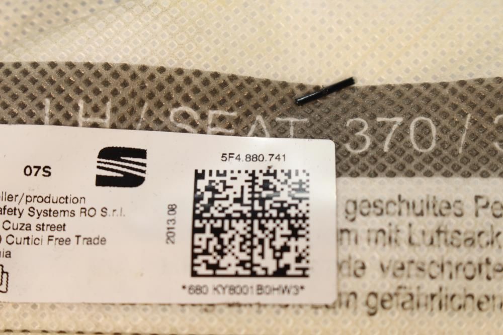 Airbag cortina esquerdo SEAT Leon (5F1)