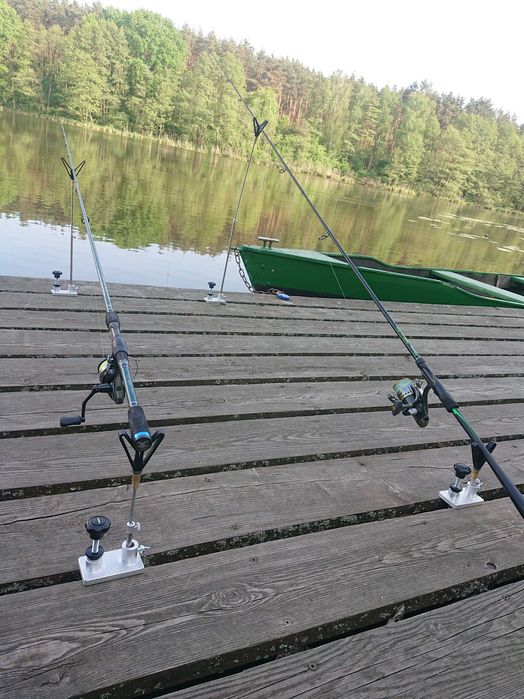 Aluminiowy uchwyt do pomostu, wędki, wędkarski, podpórka w pomost
