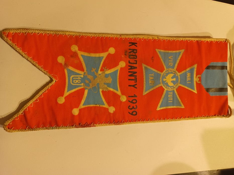 Proporczyk Krojanty  Szarża Ułańska | PTTK Chojnice | PRL