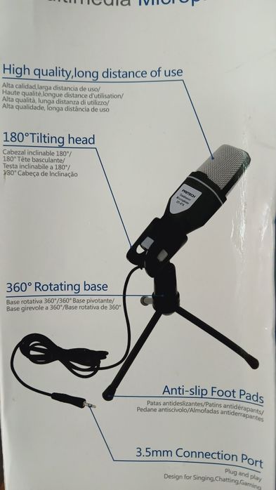 Novo Microfone Multimédia com suport