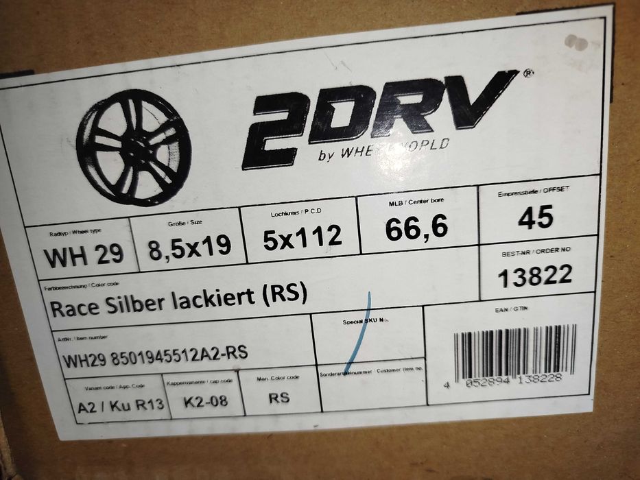 A369# Alufelgi Nowe 19" 5x112 8,5jEt45 AUDI A4 B8 B9 C8 A6 C7 C8 C9 A8