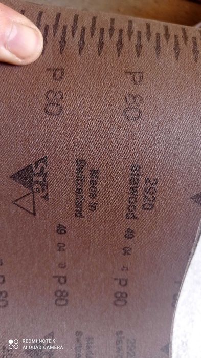 Шліфувальна стрічка Р 80 довжина 2600 мм Швейцарія