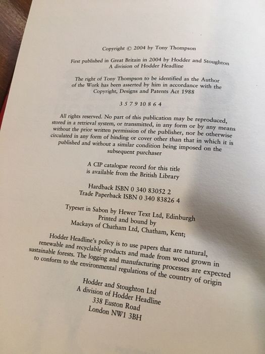 The innocents abroad Up till now The world according clarkson Gangs