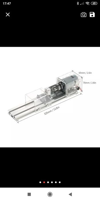Mini torno para madeira