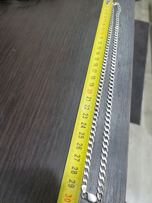 Якорная цепь 22 грамма Цепочка на шею из серебра серебро 925 пробы