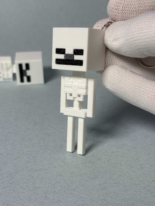 Брелок-клікер Minecraft Скелет | 3D-друкований фіджет