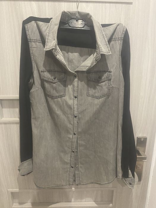 Koszula z przezroczystymi rekawami