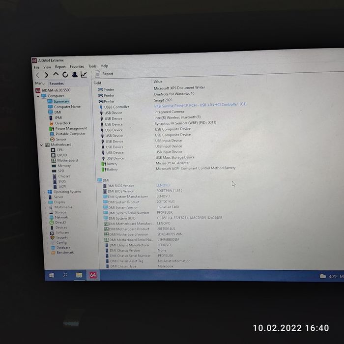 Ноутбук Lenovo ThinkPad E460 - 16 Gb/256 Gb