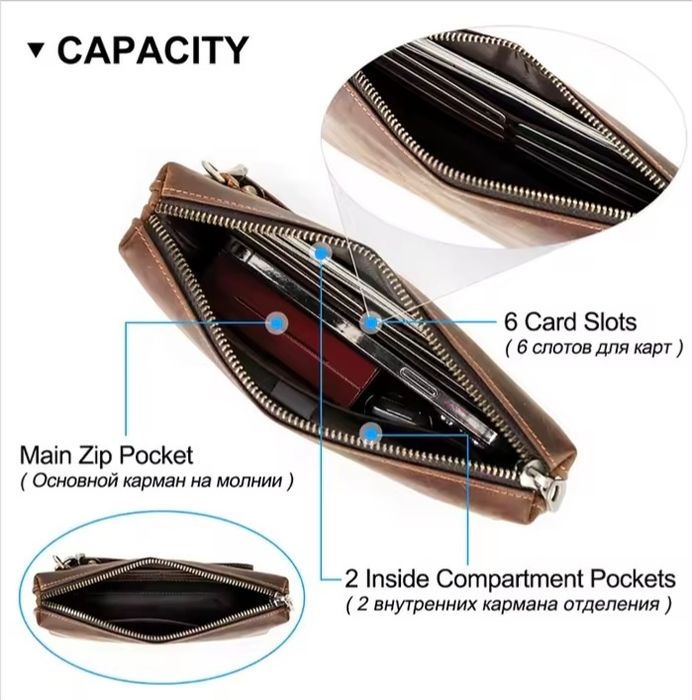 Клатч чоловічий шкіряний. Клатч мужской кожаный.