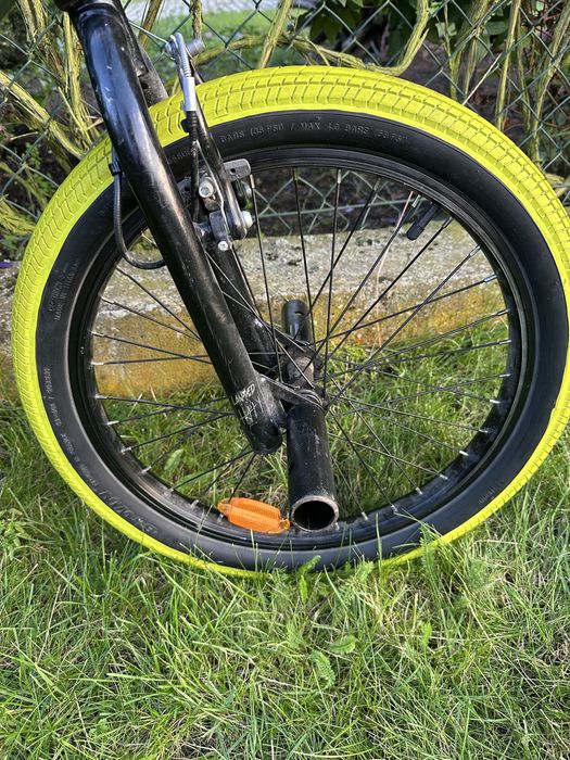 Rower BMX Btwin 20" – Jaskrawe Opony, Pegi, Rotor