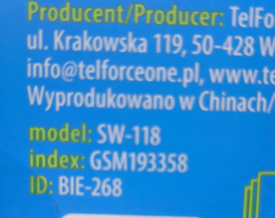 NA LEWARA zegarek Forever SW-118, sportowy smartwatch, 2 paski, NOWY