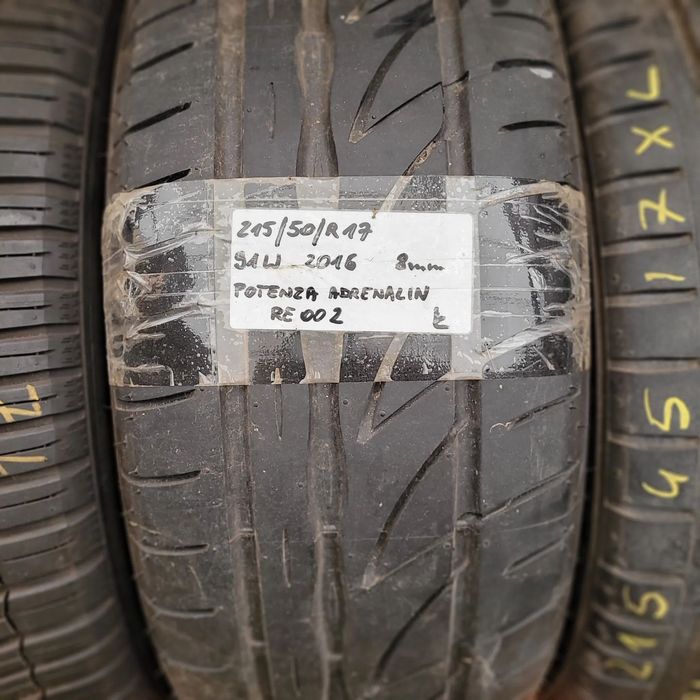 215/50R17 91W - BRIDGESTONE POTENZA ADRENALIN RE002 - 8mm