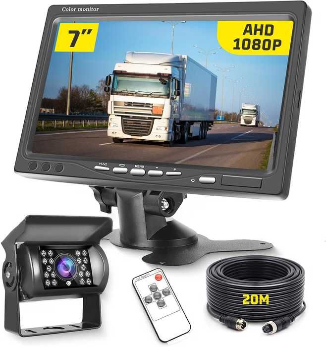 Camara de estacionamento mais monitor para camião ou autocaravana