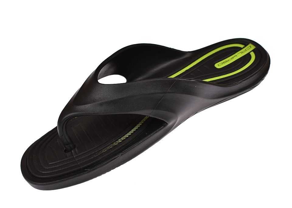 Klapki męskie japonki gumowe szeroki pasek na basen A01s roz. 43