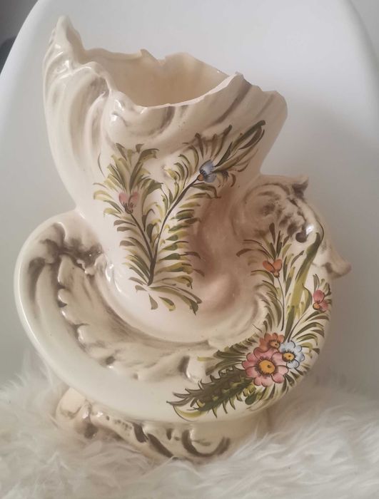 Vaso decorativo Conimbriga vintage pintado à mão - 32cm