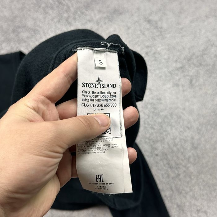 Легкий свитер Stone Island S с патчем 6615 кофта