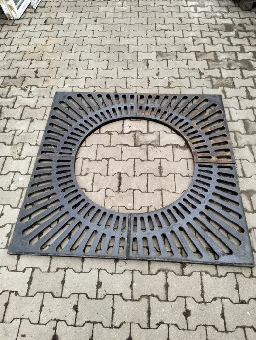 Żeliwna krata ochronna pod drzewo 148cm fi 90