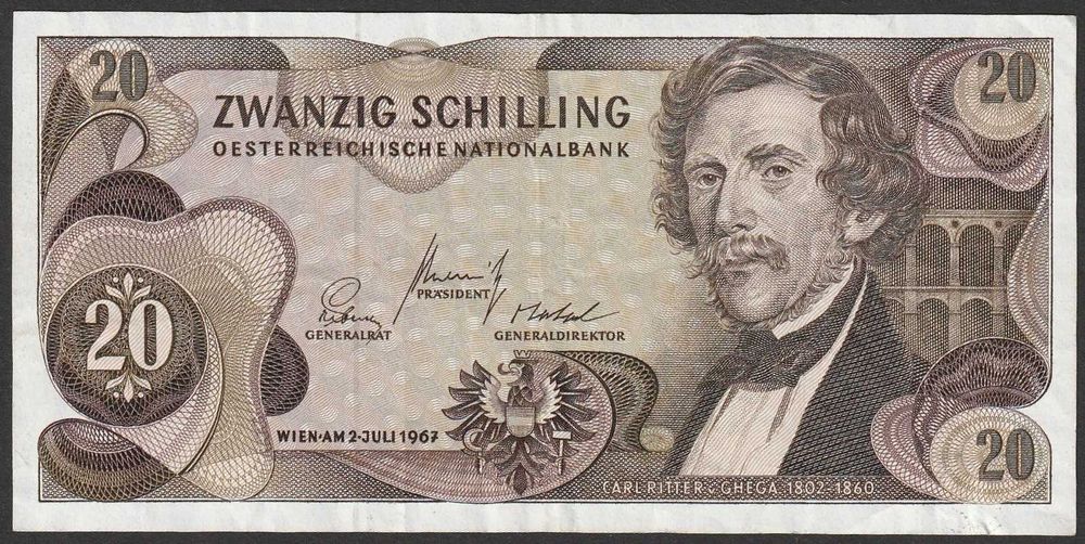 Austria 20 schilling 1967 - Ritter - seria H