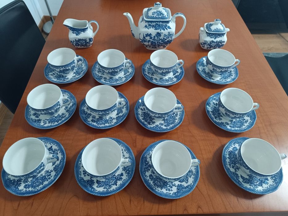 Serviço de chá inglês e serviço de café Royal Albert 1987