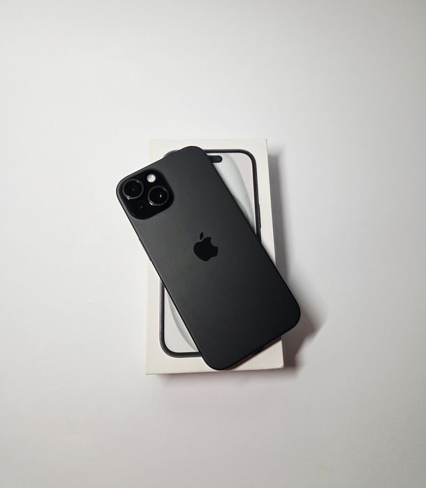 iPhone 15 Black 128 GB | Bateria 100%| Stan Bardzo Dobry