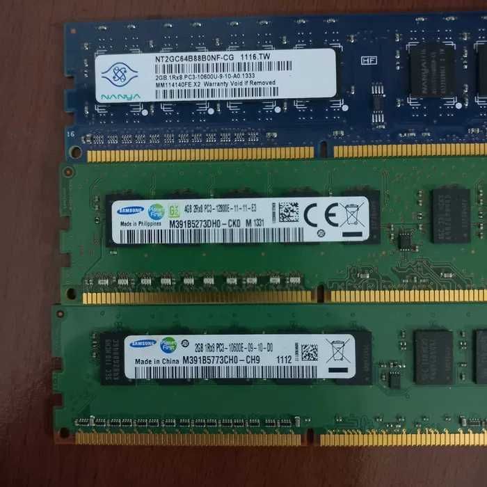 Серверна память різних об'ємів та виробників DDR3 (2,4,8Gb)