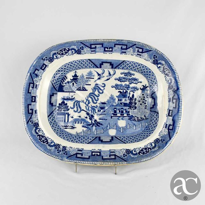 Travessa Peixeira em faiança inglesa Sttafordshire