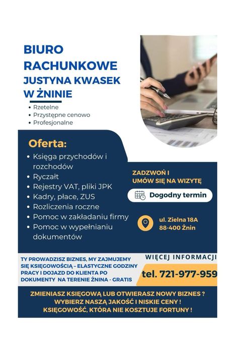 Usługi księgowe, księgowość, biuro rachunkowe ksef