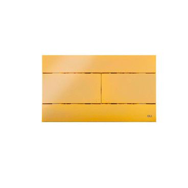 Placa comando descarga sanita OLI SLIM dourado brilho