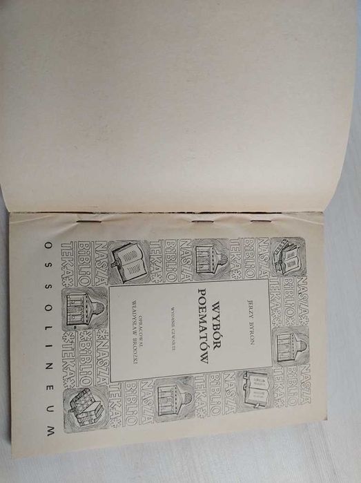 Jerzy Byron Wybór poematów Ossolineum 1967 rok