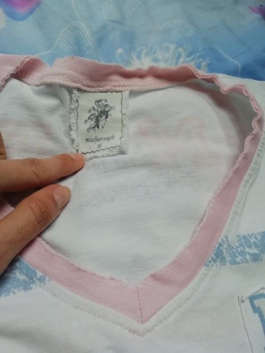 * Tshirt bawełniany *Miss Fiori Angels Biały *Wyjątkowy