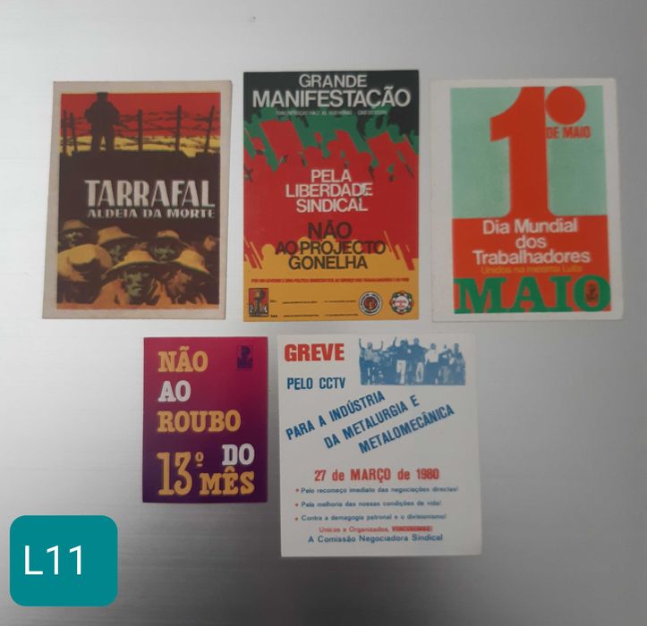 Autocolantes antigos de natureza Política