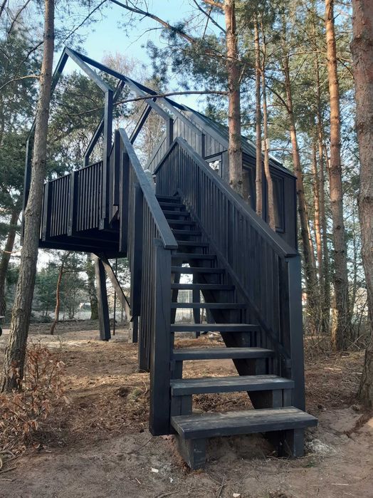 Dom na drzewie! DREWNIANY Domek dla dzieci! PLAC ZABAW! DND04 B