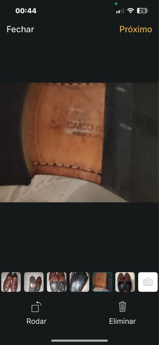 Sapatos formais Carlo D. C. Ponti tamanho 41 como novos