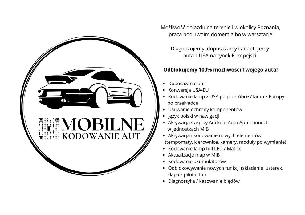 Kodowanie, Nawigacjai, Konwersja lamp USA EU / BMW, Mini cooper