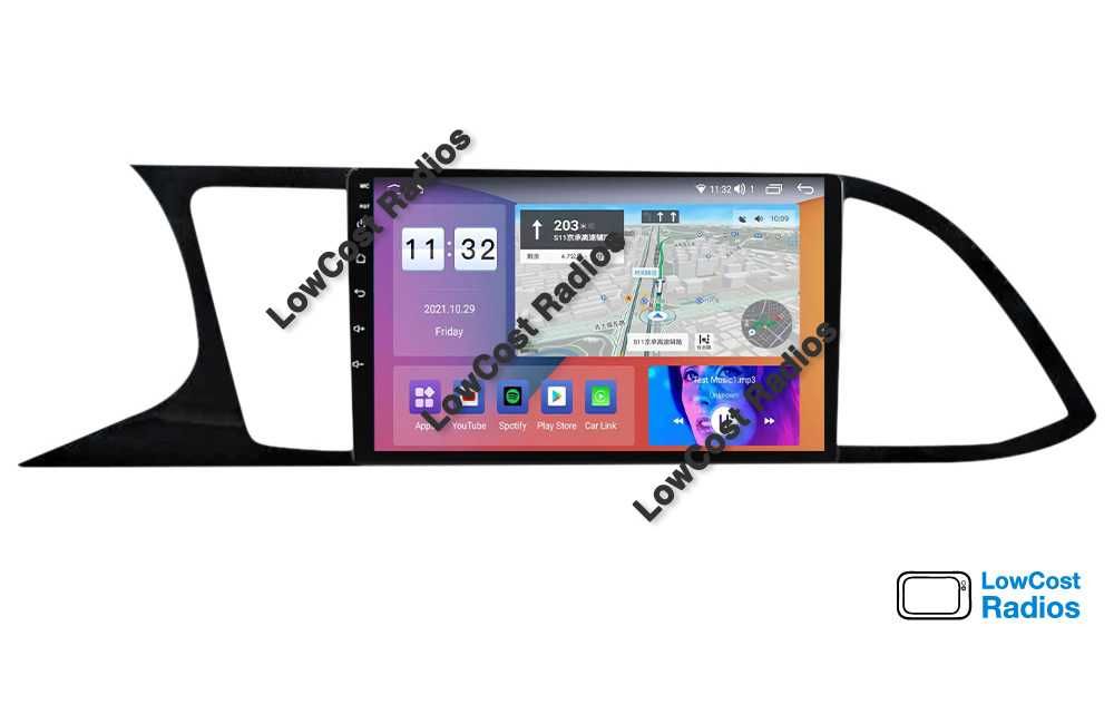 (NOVO) Rádio 2DIN 9" SEAT Leon 5F (De 2012 até 2020) • Android 15 | CARPLAY • ANDROID AUTO