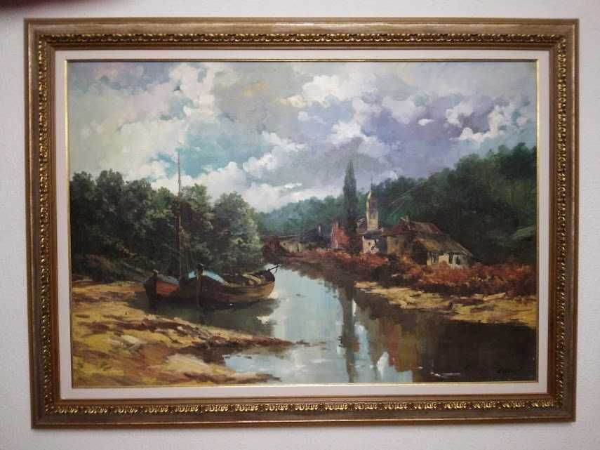 Pintura  a óleo  sobre  linho do Pintor Espanhol Mário Carragal