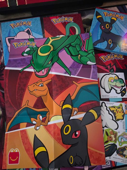 Набір постерів із наклейками покемони макдональдс 2024 Pokemon