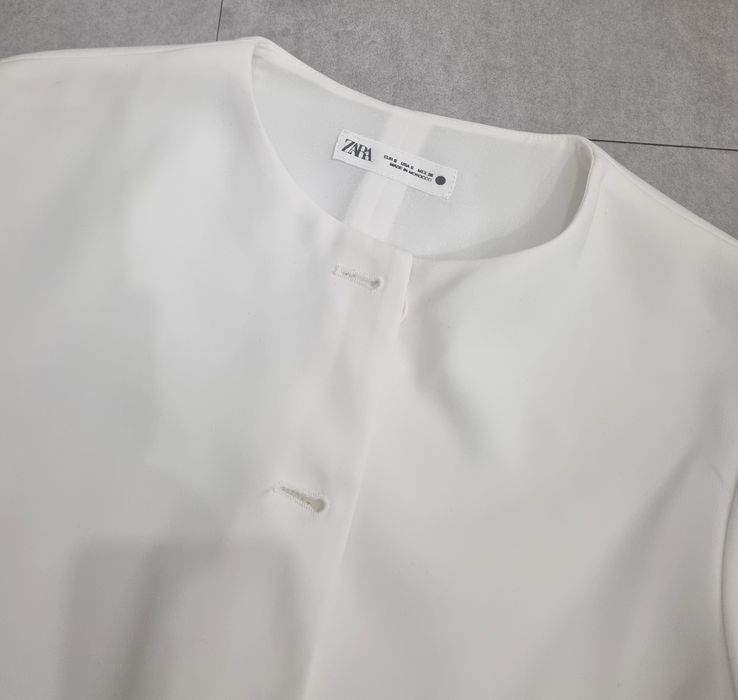 Marynarka żakiet narzutka biala Zara rozmiar S/M