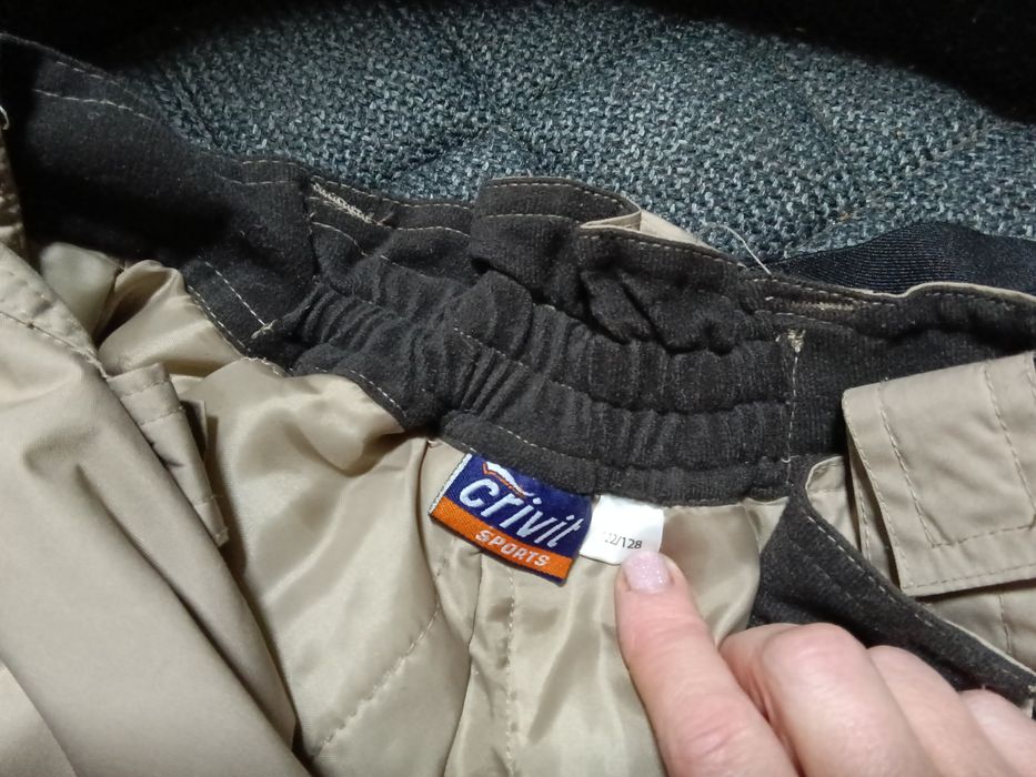 Зимові лижні штани Crivit напівкомбінезон 122 - 128 дитячі