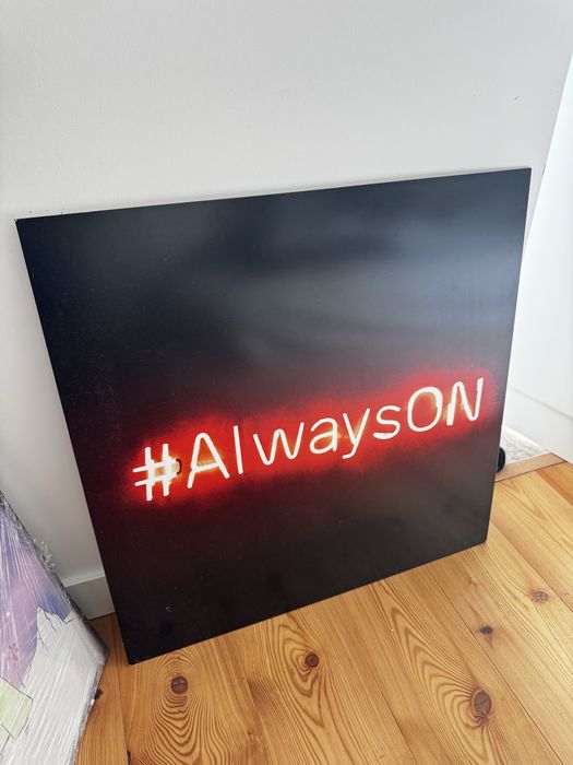 Quadro Decorativo #AlwaysON Arte Urbana Escritório Bar Gaming Room
