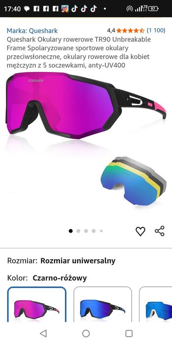 Queshark nowe okulary przeciwsłoneczne..