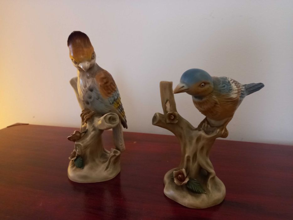 Estatuetas de aves em porcelana - Moderna Industrial Decorativa