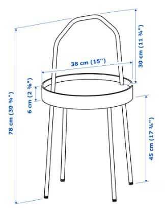 Mesa de apoio [vermelha]
