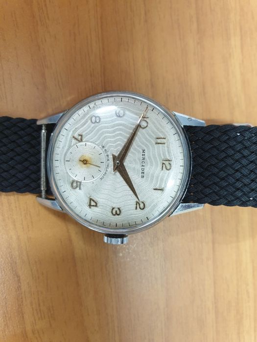 Relogio pulso Mercedes calibre bifora 120 antigo vintage