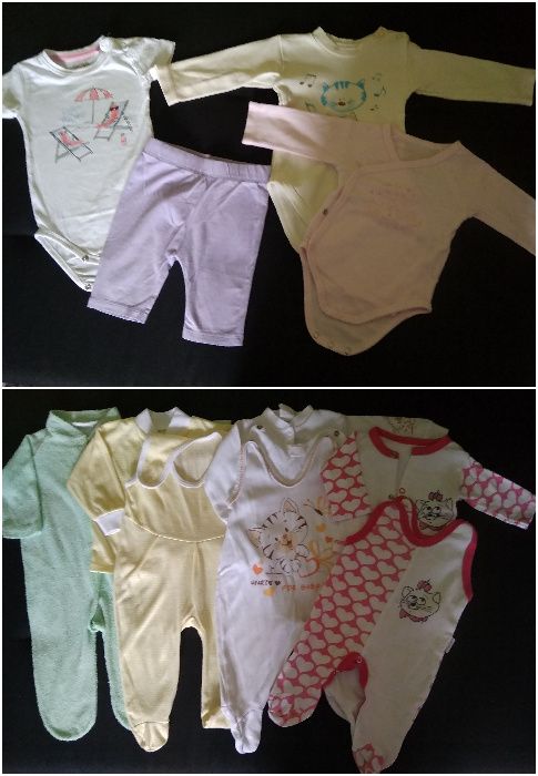 Zestaw ubranek 56-68 dziewczynka