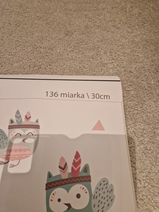 Miarka wzrostu ze zwierzętami, naklejka na ścianę